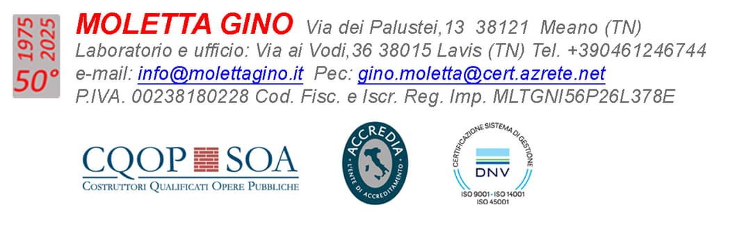 Biglietto Moletta Gino